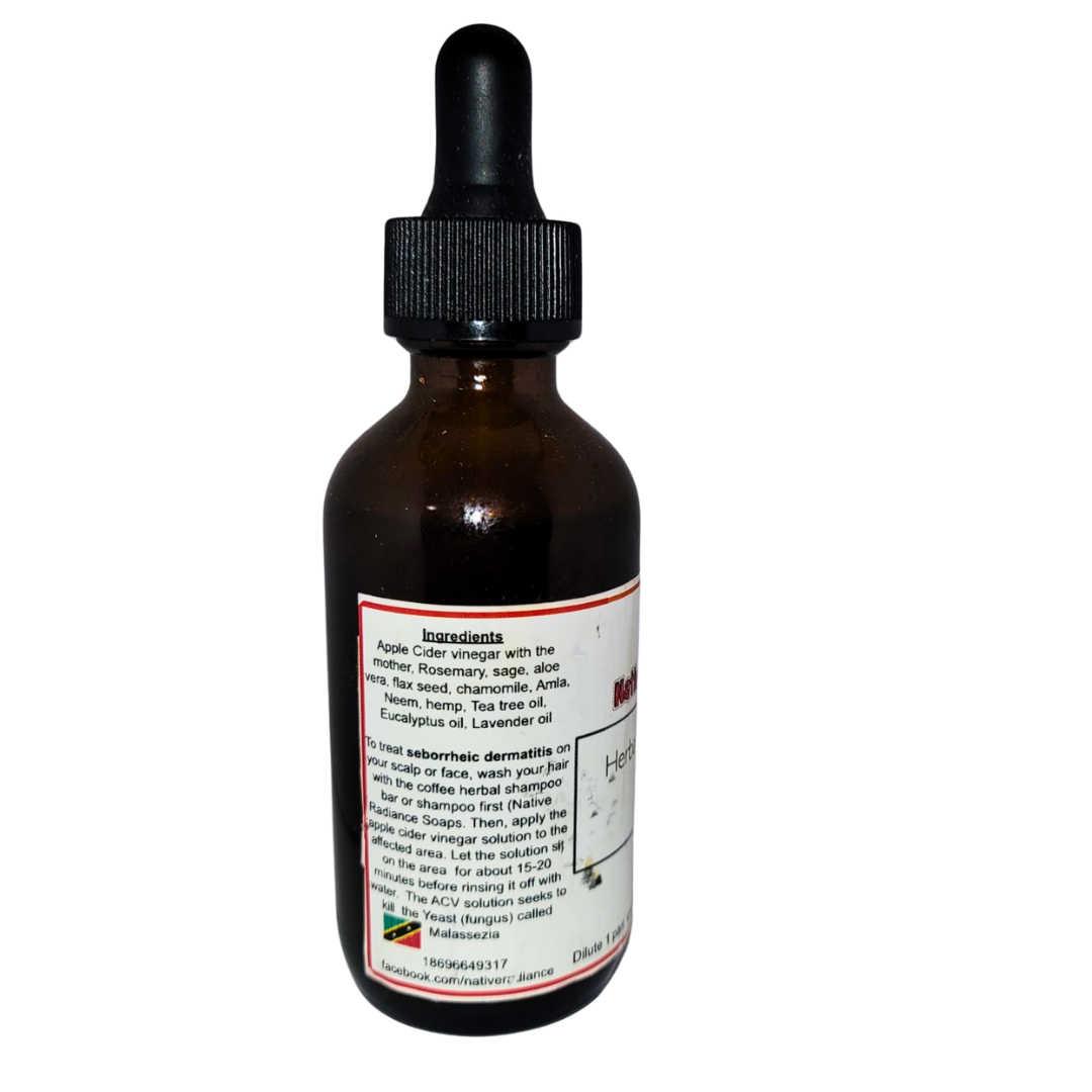 Herbal Infused Apple Cider Vinegar Hair Rinse, 2 oz