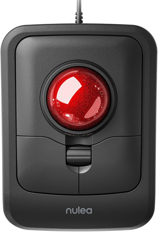 Nulea M511 Pro Trackball Mouse, Wired Ergonomic Rollerball, Windows, Mac