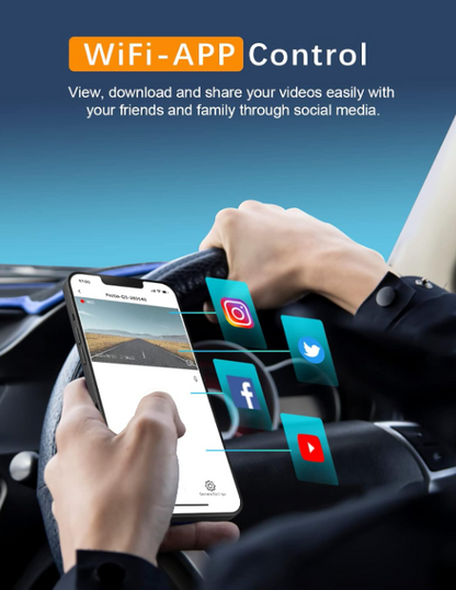 ARIFAYZ Dash Cam Wi-Fi FHD 1080P Car Camera, Front Dash Camera